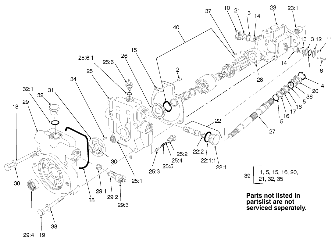 Variable Piston Pump Assembly No. 99-6494