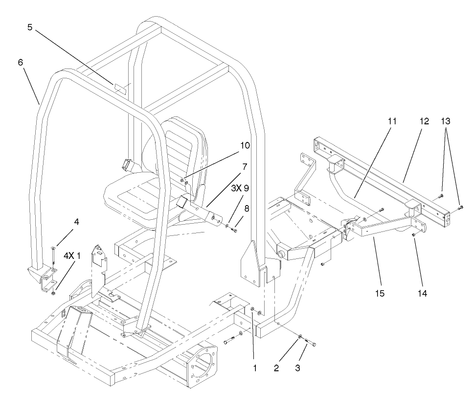 Roll Over Protection System Assembly