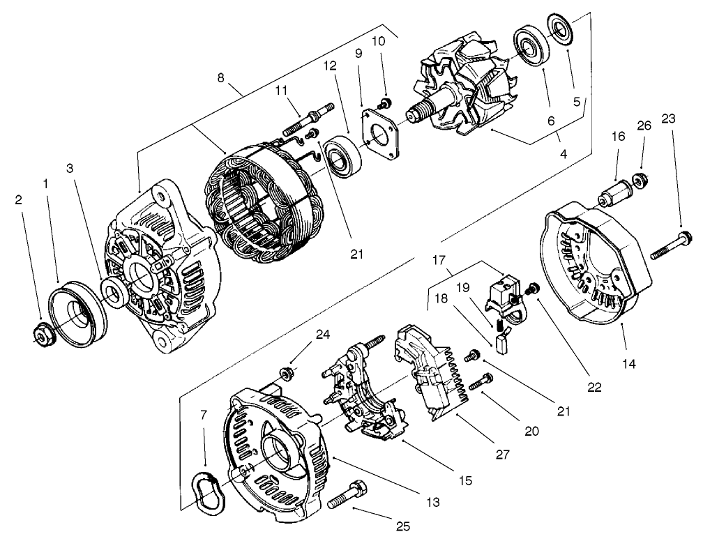 Alternator Assembly No. 98-7693