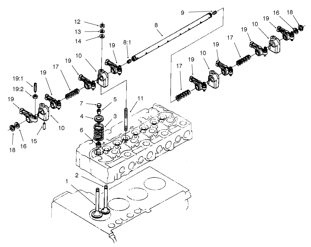 Valve And Rocker Assembly