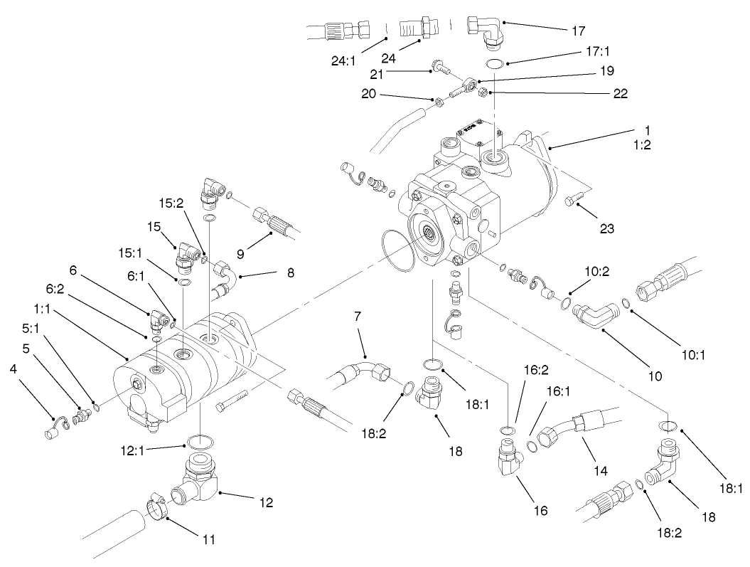 Hydraulic Pump Installation Assembly