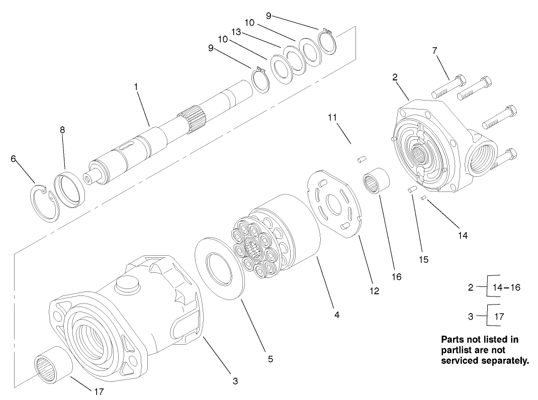 Hydraulic Motor Assembly #92-7386