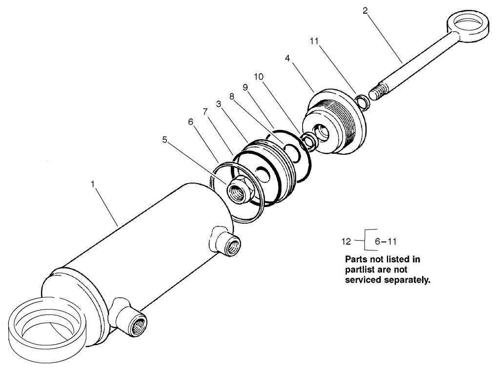Hydraulic Cylinder Assembly #98-3806