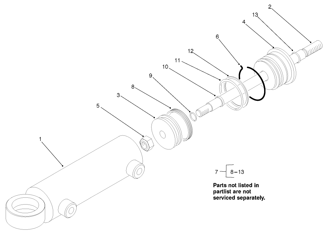 Hydraulic Cylinder Assembly #94-8142