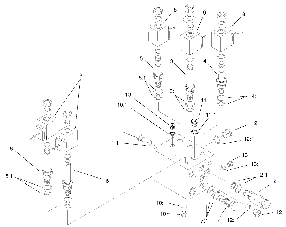 Rear Manifold Block Assembly #100-3797
