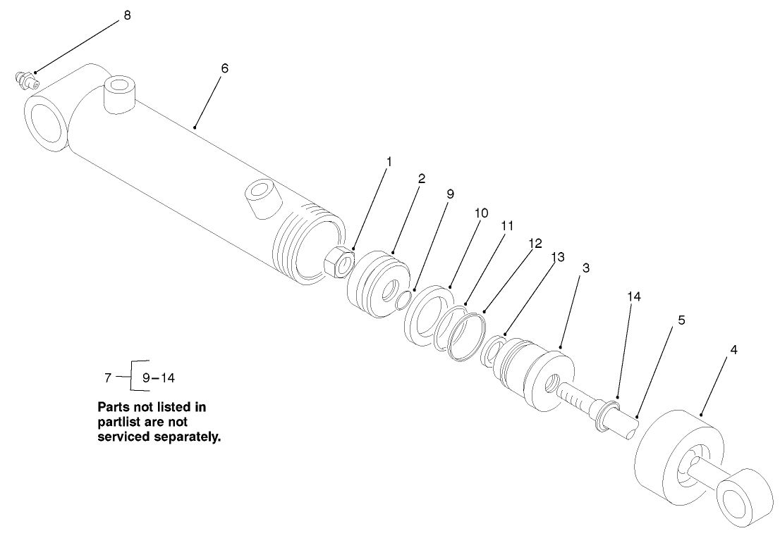 Hydraulic Cylinder Assembly #93-2650