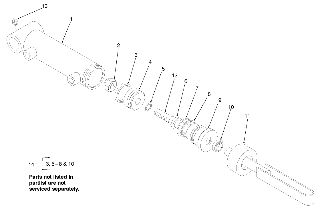 Hydraulic Cylinder Assembly #99-2550