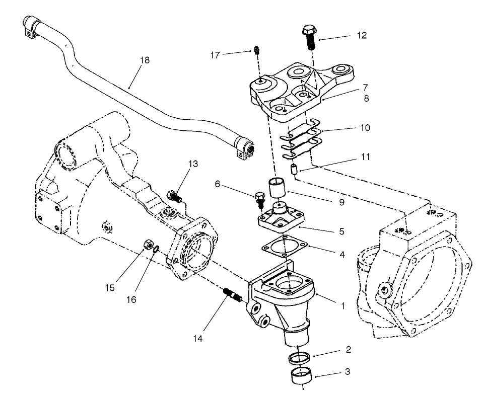 Rear Axle Assembly No. 100-3784 (continued) Bevel Gear Case Assembly