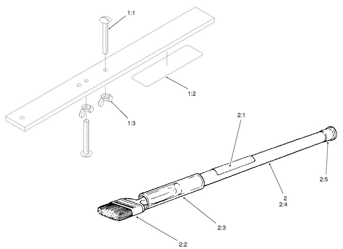Gauge Bar And Backlapping Brush Assembly
