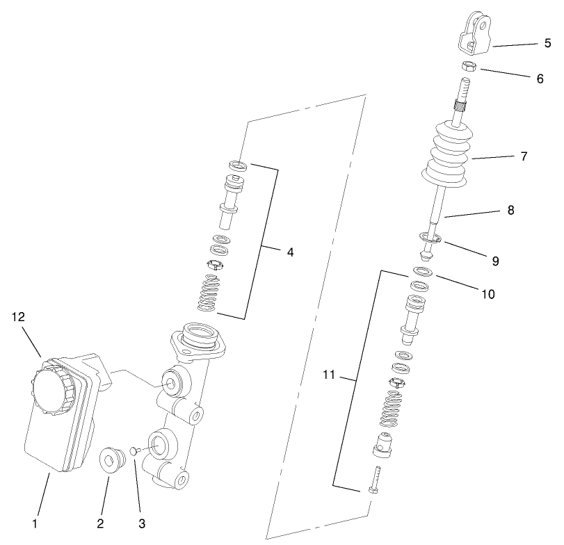 Master Brake Cylinder Assembly No. 94-3800