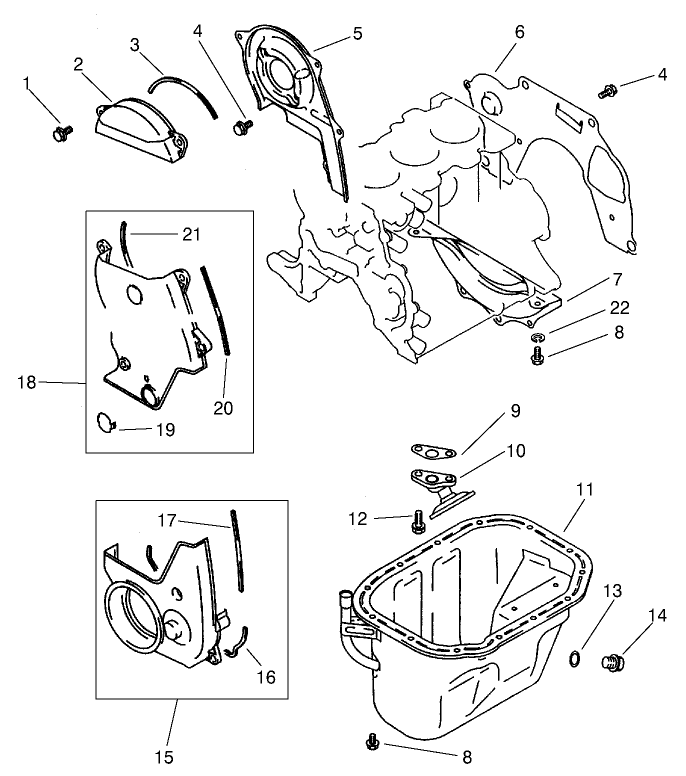 Covers and Oil Pan Assembly