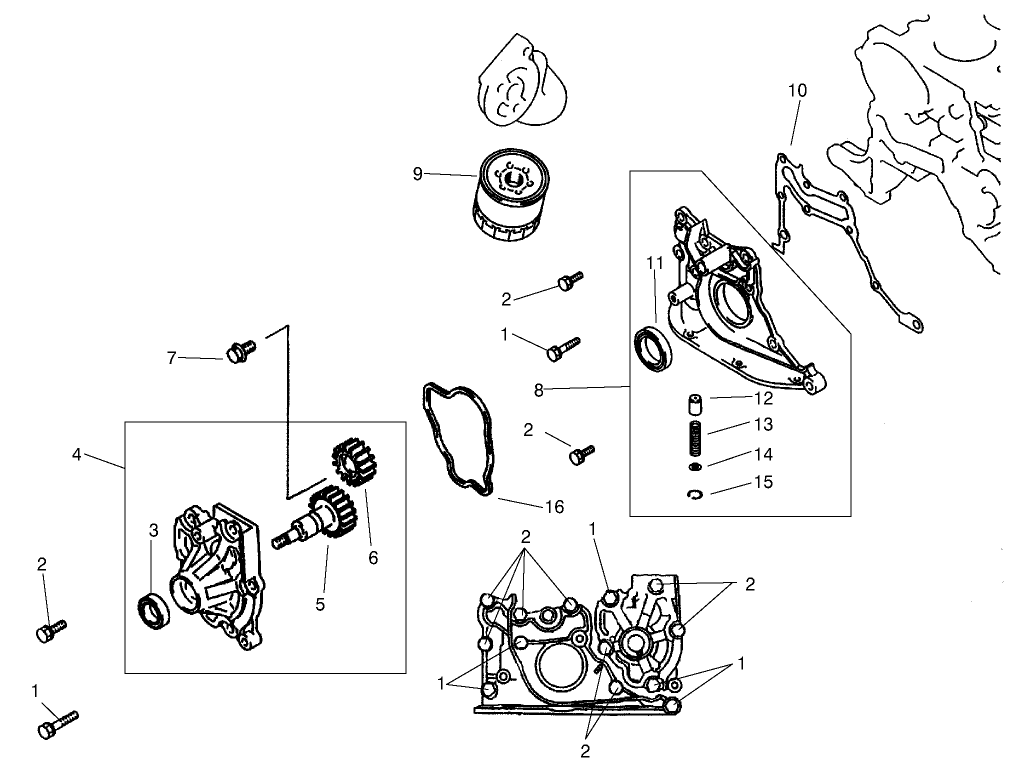 Oil Pump and Filter Assembly