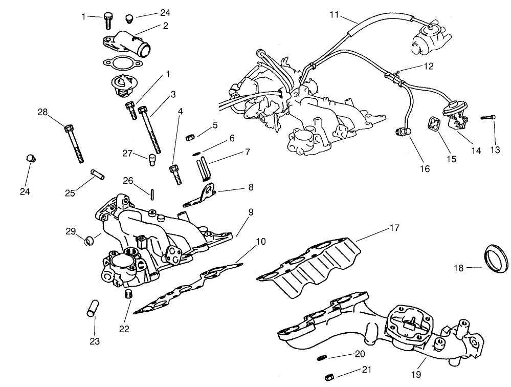Exhaust and Intake Manifold Assembly