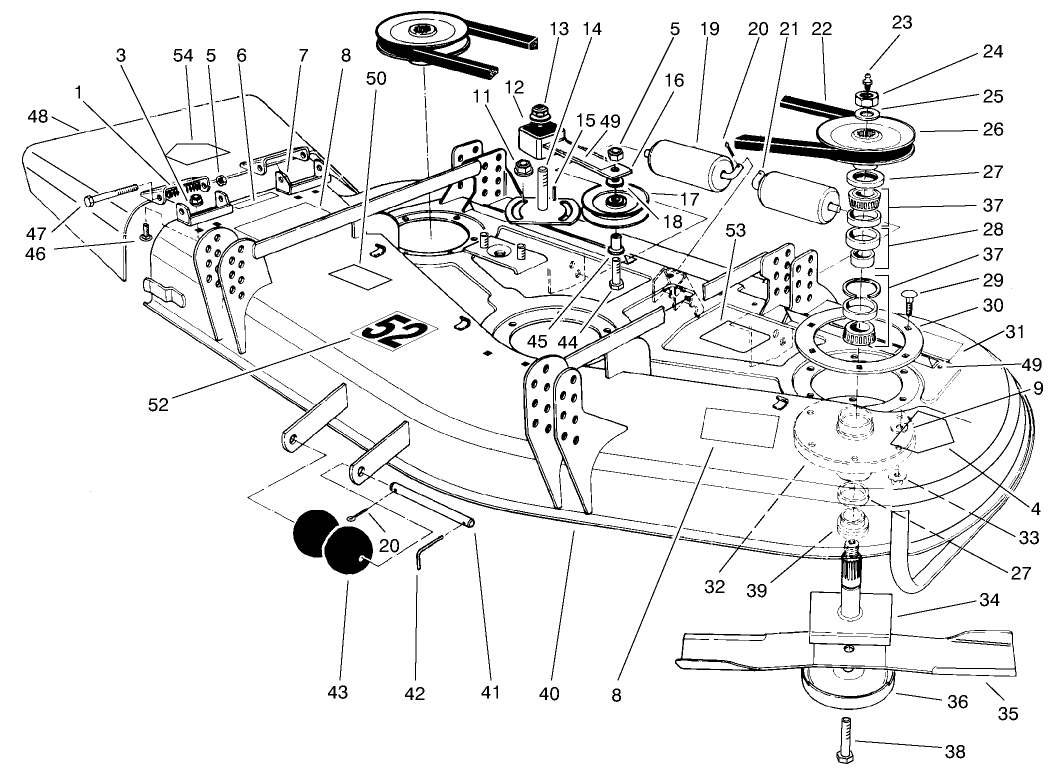 Deck And Spindle Assembly