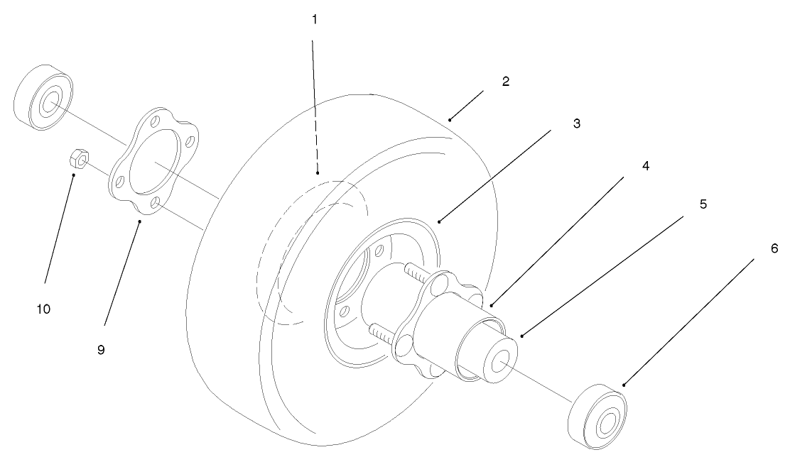 Foam Filled Caster Wheel Assembly (optional)