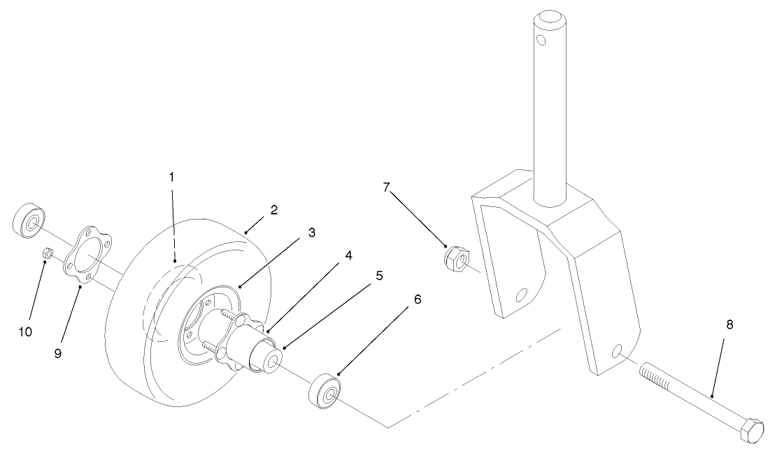 Foam Filled Caster Wheel Assembly (optional)