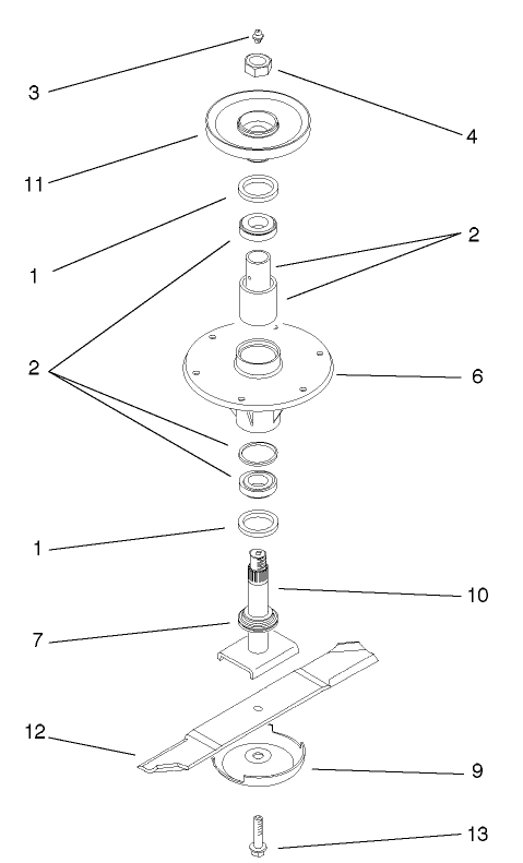 Spindle And Blade Assembly