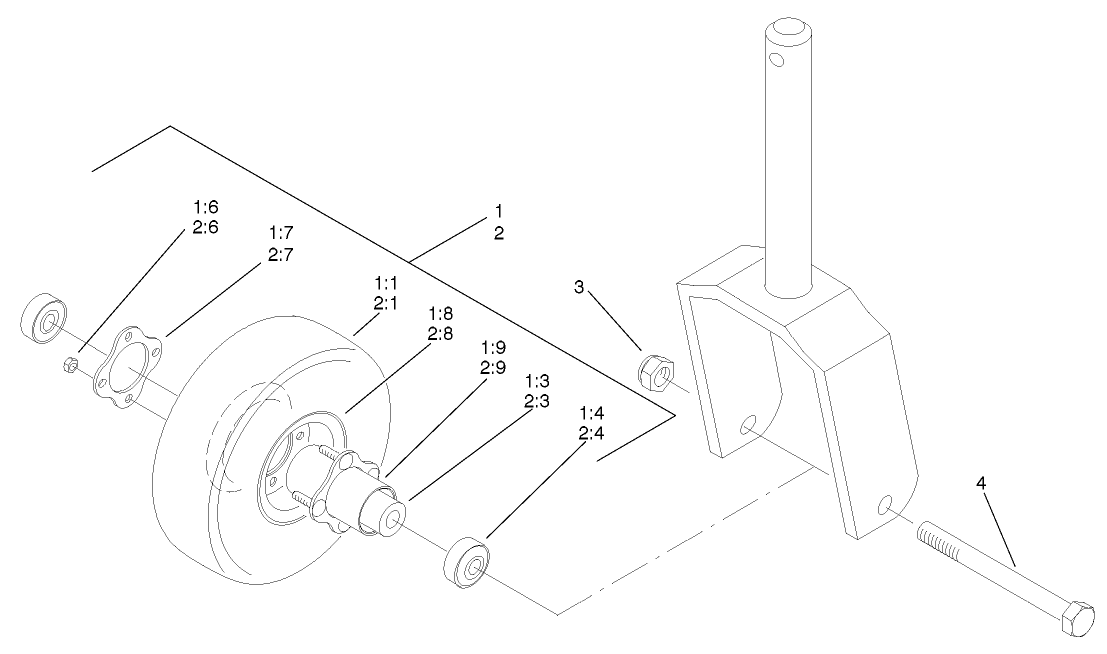 Optional Foam Filled Caster Wheel Assembly