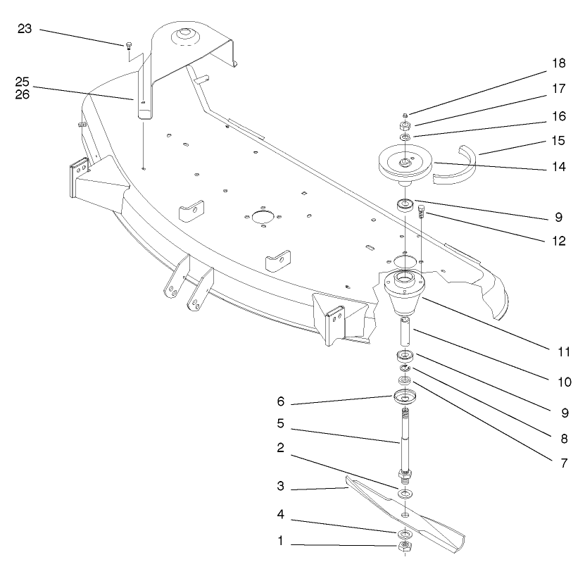 Spindle And Blade Assembly