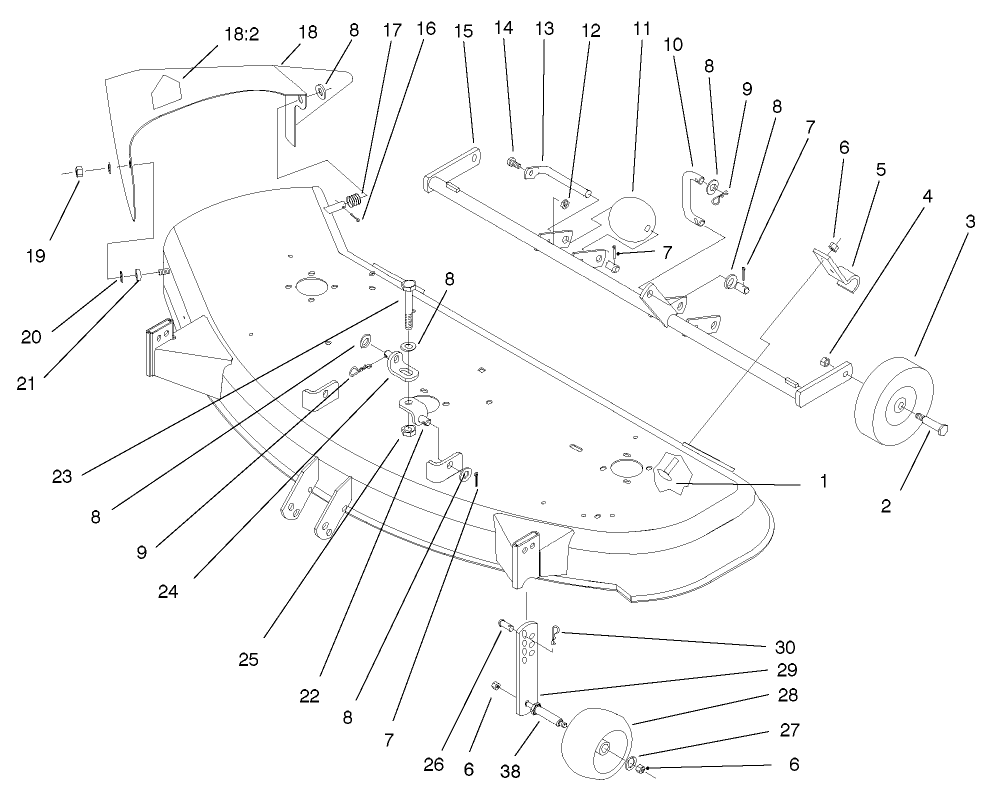 Deck Suspension Assembly