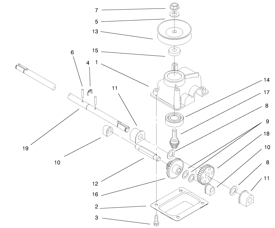 Gear Case Assembly No. 104-7593