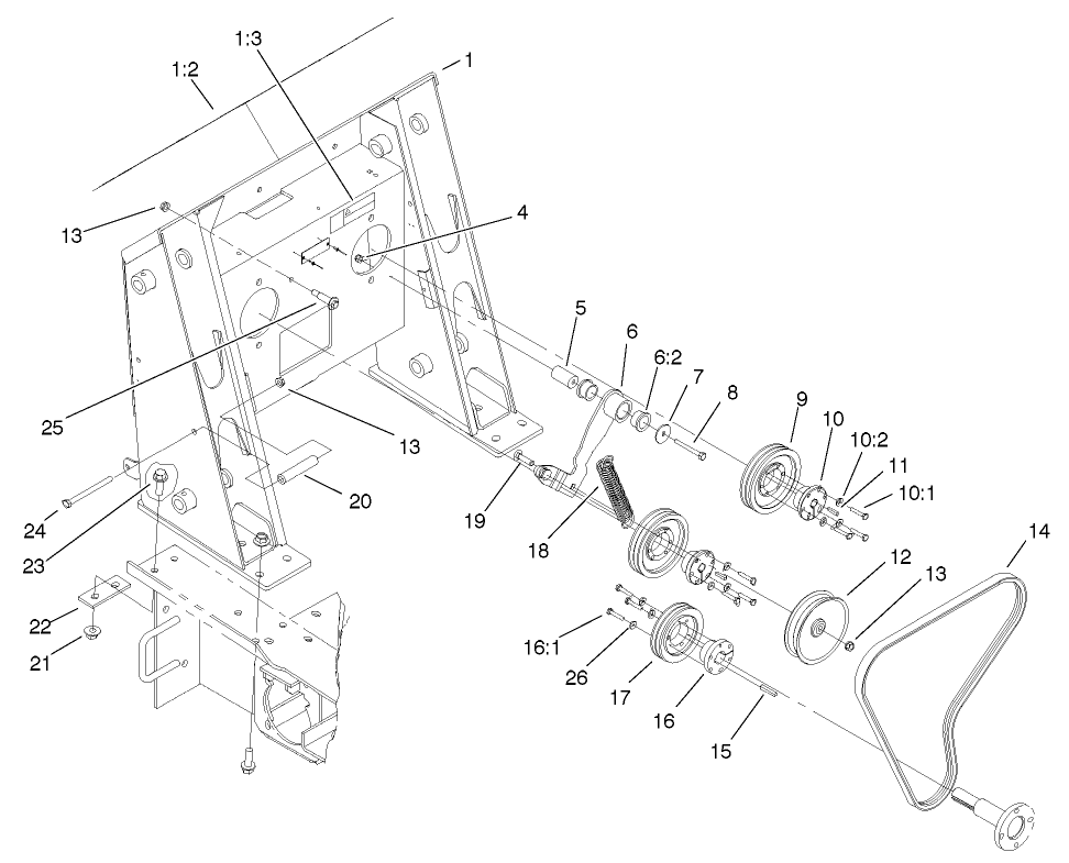 Loader Tower And Drive Assembly