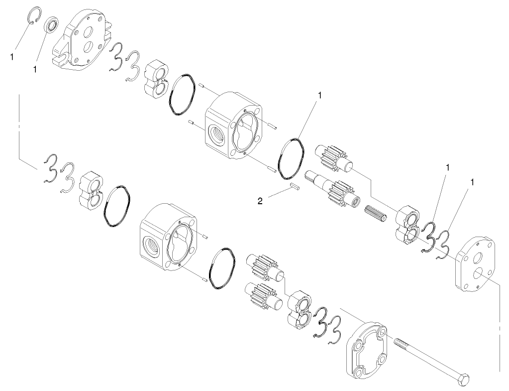 Hydraulic Gear Pump Assembly No. 98-2752