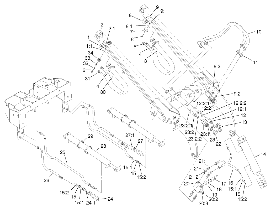 Loader Arm Hydraulic Assembly