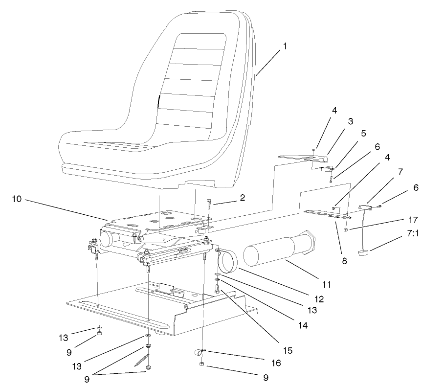 Seat And Suspension Assembly