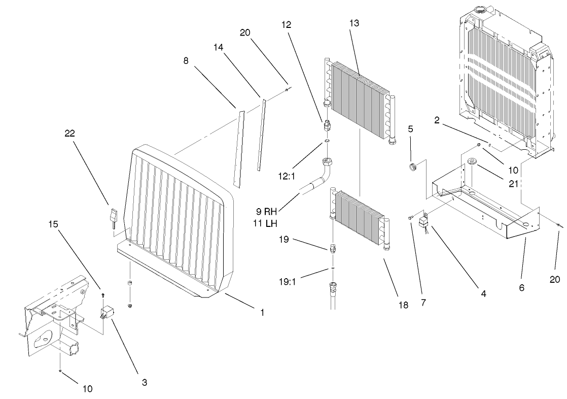 Oil Cooler/radiator Assembly