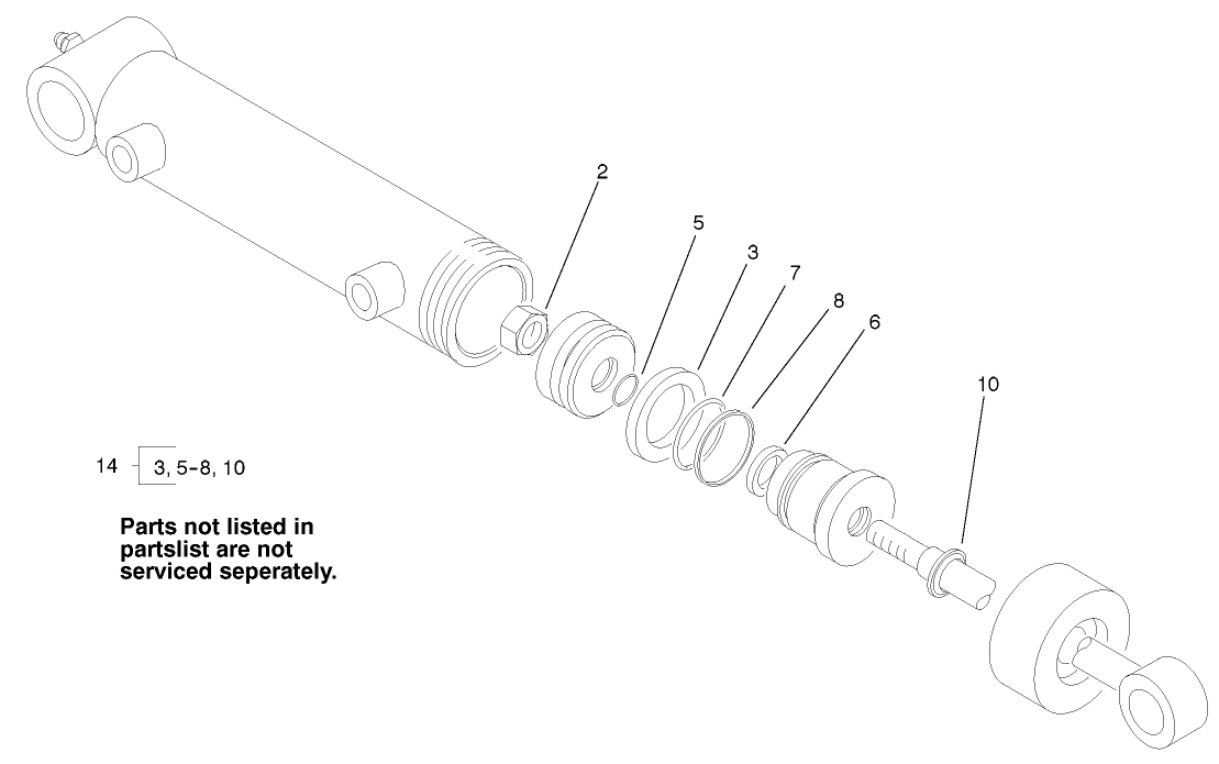 Hydraulic Cylinder Assembly No. 98-3945