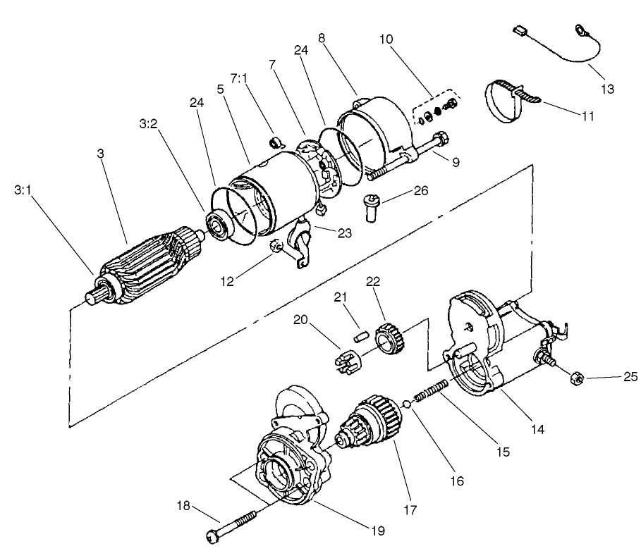 Starter Assembly No. 98-9705
