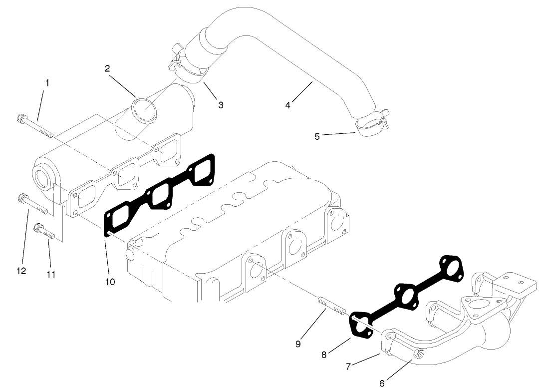 Exhaust Manifold And Gasket Assembly
