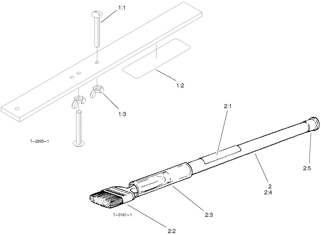 Gauge Bar And Backlapping Brush Assembly