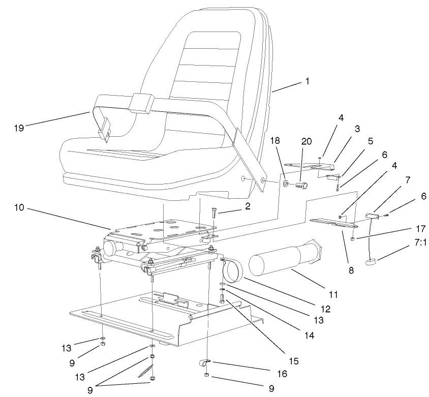 Seat And Suspension Assembly