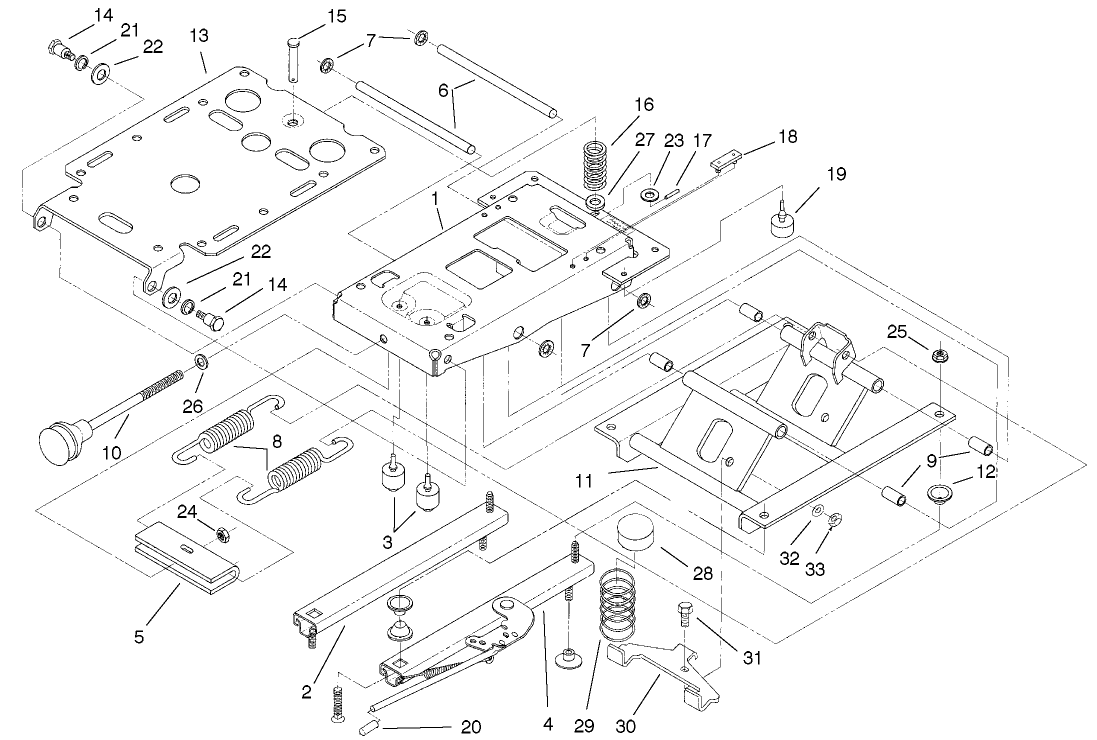 Seat Suspension Assembly No. 75-3000
