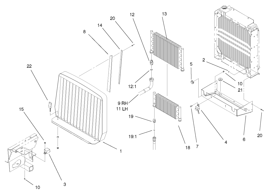 Oil Cooler/radiator Assembly