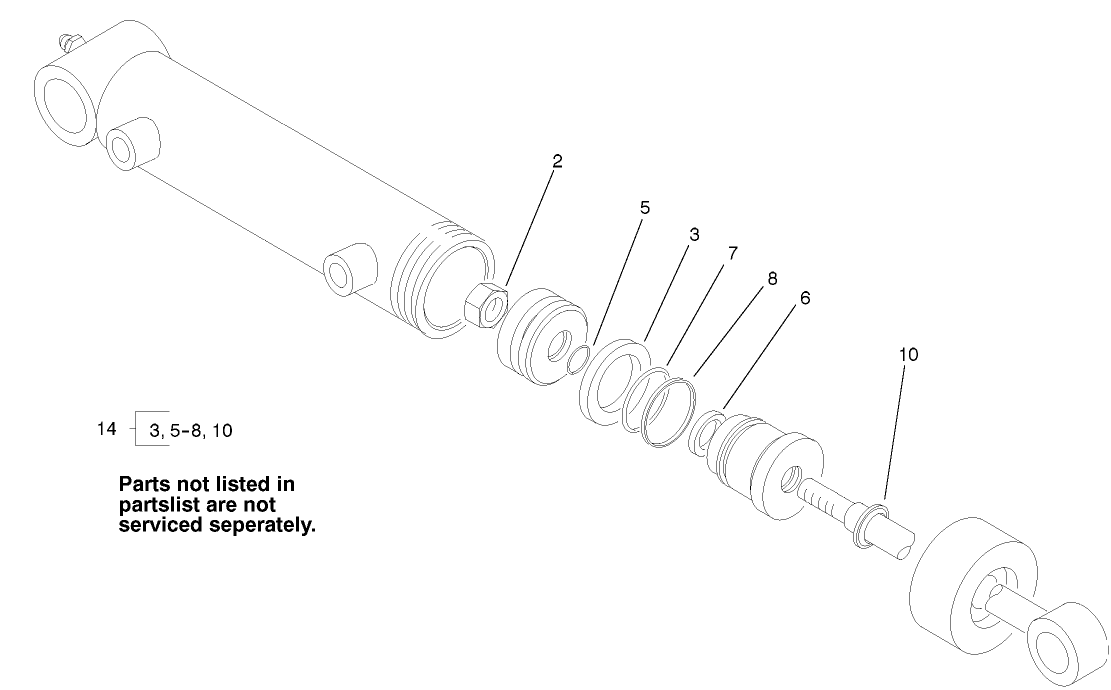 Hydraulic Cylinder Assembly No. 98-3945