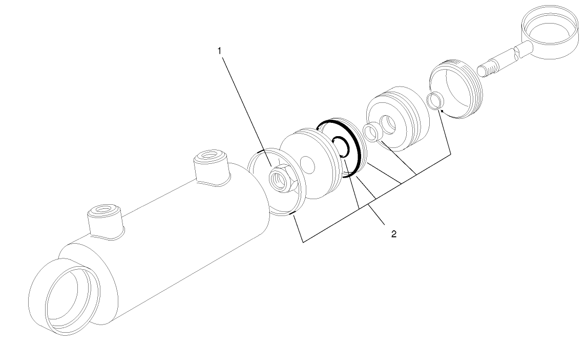 Hydraulic Cylinder Assembly No. 98-8163
