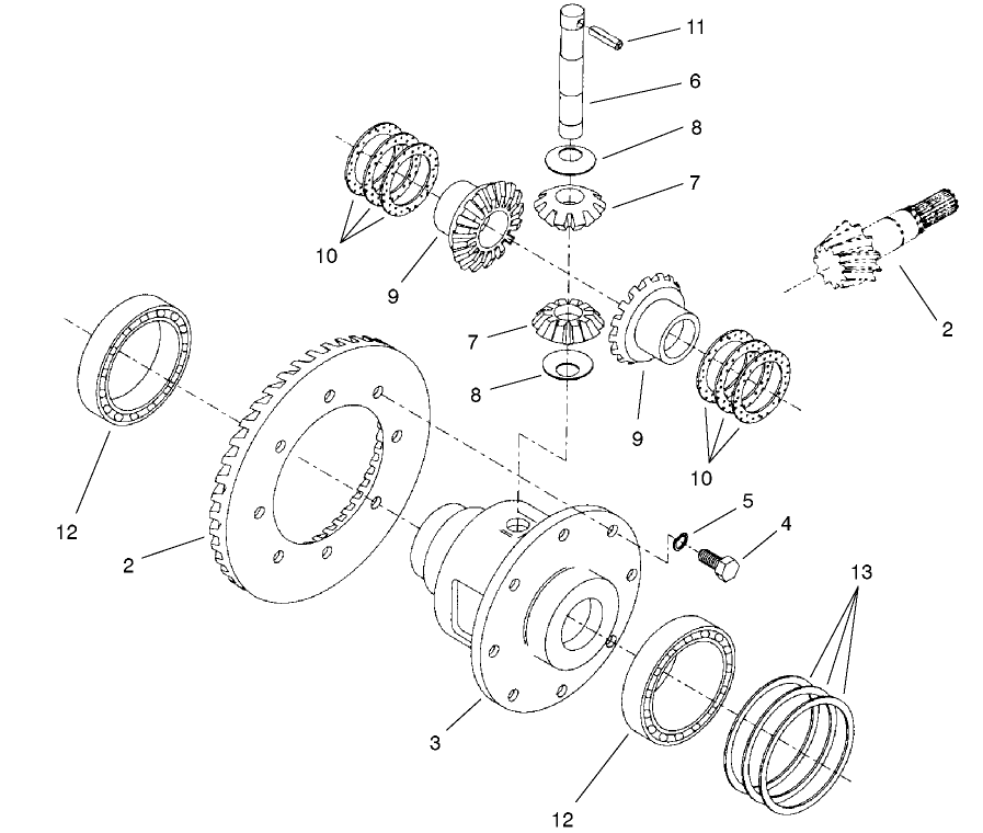 Rear Axle Assembly No. 98-3925 (continued) Differential Assembly No. 95-7503