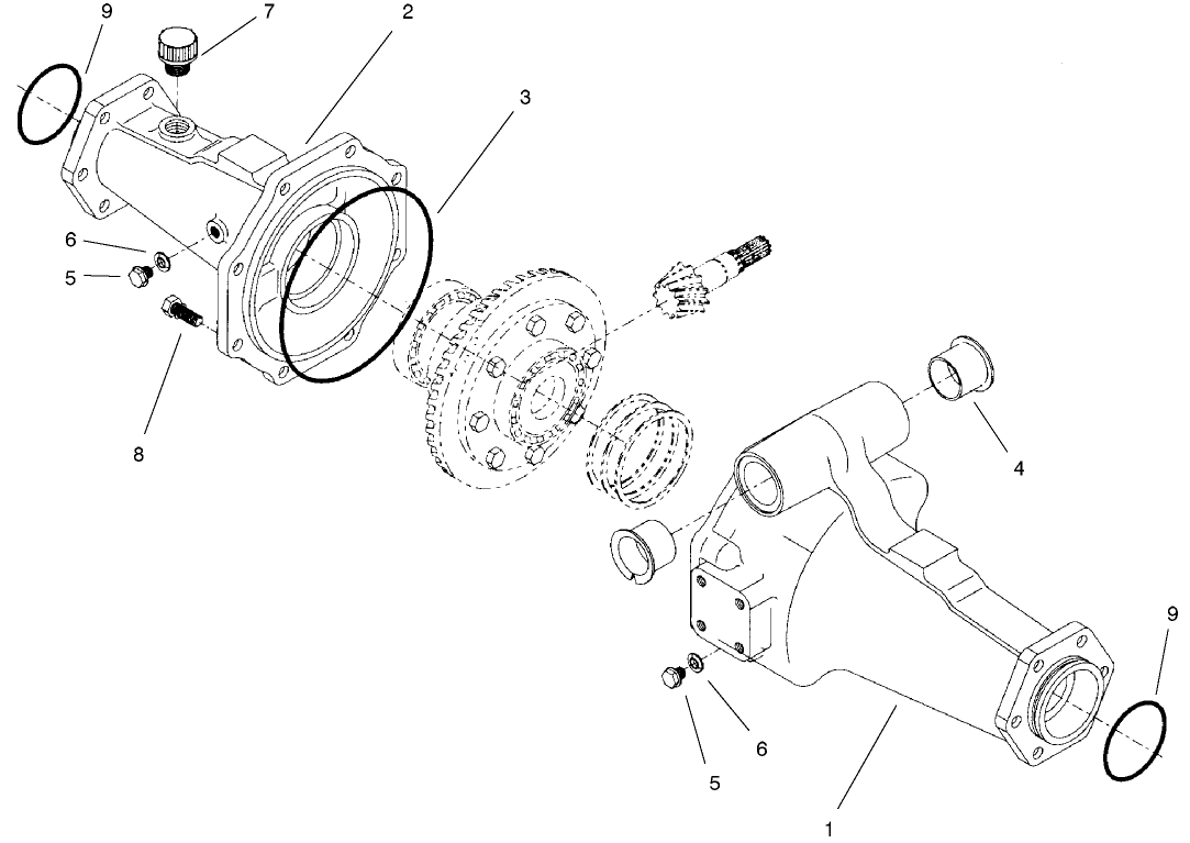 Rear Axle Assembly No. 98-3925 (continued) Axle Support Assembly