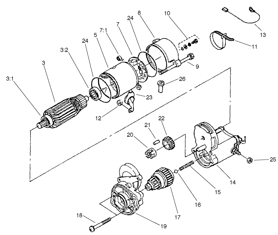 Starter Assembly No. 98-9705