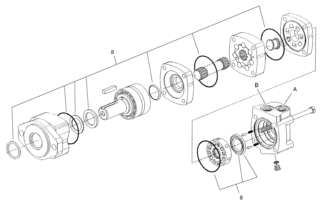 Hydraulic Motor Assembly No. 98-9084