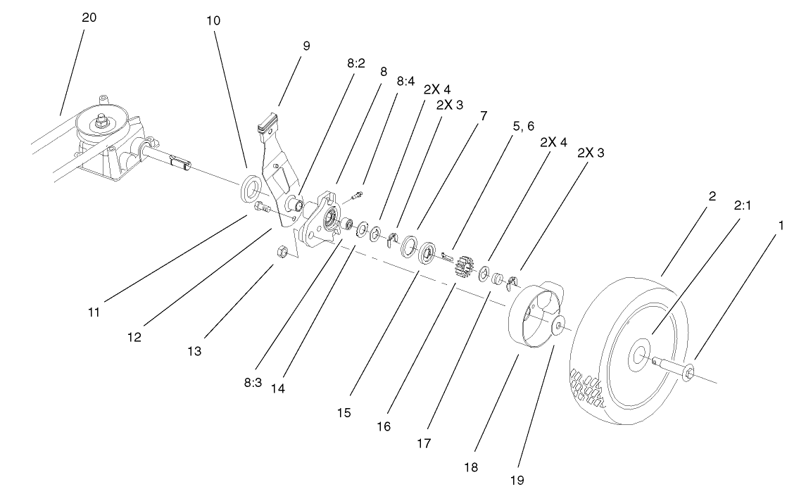 Gear Case And Wheel Assembly