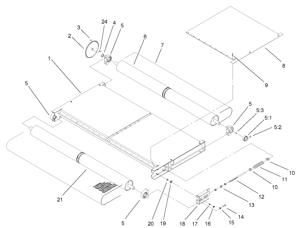 Slider Bed And Roller Assembly
