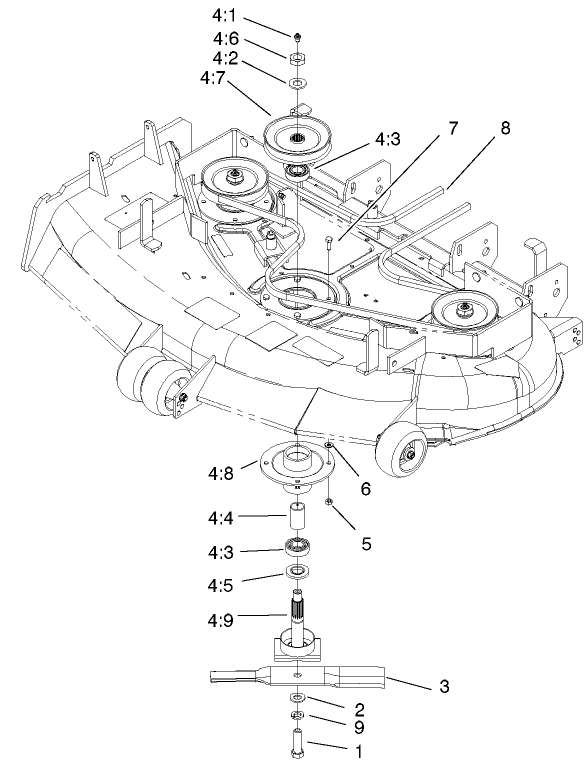 Parts – Z147 Z Master, With 112cm SFS Side Discharge Mower | Toro
