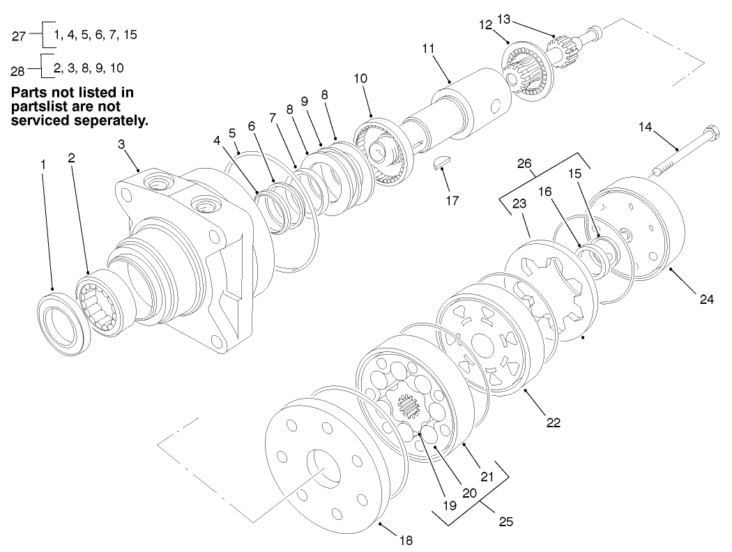 Hydraulic Drive Motor Assembly No. 92-9199