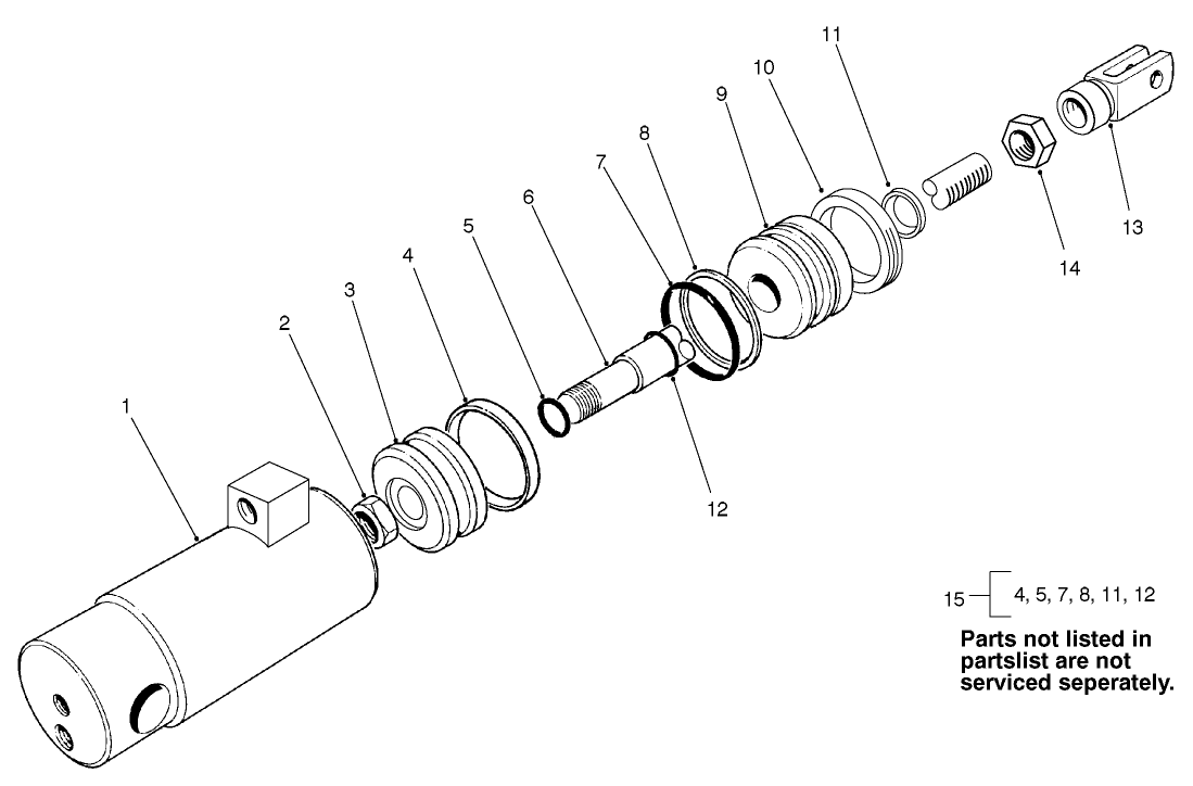 Hydraulic Cylinder Assembly No. 99-8159