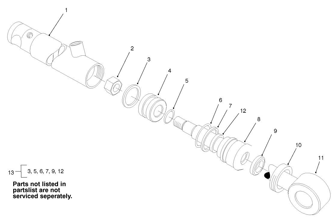 Hydraulic Cylinder Assembly No. 99-8160