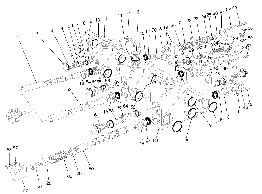 Control Valve Assembly No. 84-2203 (sections 3 Thru 5)
